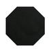 Furnish my Place Modern Plush Solid Color Rug - Black 6 Octagon Pet and Kids Friendly Rug. Made in USA Octagon Area Rugs Great for Kids Pets Event Wedding