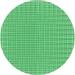 Ahgly Company Indoor Round Patterned Jade Green Area Rugs 4 Round