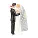 Yoone Hand Colored Bride Groom Doll Delicate Anti-fade Sweet Couple Figurines Cake Toppers for Valentine s Day