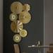 Yesbay Wall Hanging Creative Exquisite Golden Metal Round Wall Disc House Opening Gift