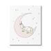 Stupell Industries Cozy Sleeping Unicorn Nighttime Moon Delicate Stars Graphic Art Gallery Wrapped Canvas Print Wall Art Design by Sweet Melody Designs