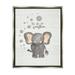 Stupell Industries You Are My Sunshine Elephant Luster Gray Framed Floating Canvas Wall Art 16x20 by Jo Moulton