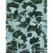 Ahgly Company Machine Washable Indoor Rectangle Abstract Dark Slate Gray Green Area Rugs 3 x 5