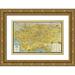 Metropolitan Surveys 18x13 Gold Ornate Wood Framed with Double Matting Museum Art Print Titled - Los Angeles California - Metropolitan Surveys 1932