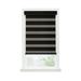 Achim Celestial Indoor Cordless Black Polyester Room Darkening Window Zebra Shade 72 L x 32 W