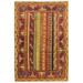 6X9 Rug Wool Multi Color Persian Hand Knotted Turkish Striped Room Size Carpet