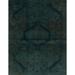 Ahgly Company Machine Washable Indoor Rectangle Abstract Dark Slate Gray Green Area Rugs 2 x 3