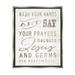 Stupell Industries White Wood Look Jesus And Germs Are Everywhere Wash Your Hands Sign Luster Gray Framed Floating Canvas Wall Art 24x30 by Cindy Jacobs