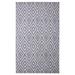 Furnish My Place Indoor Diamond Geometric Rug with Jute Backing - 5 ft. x 8 ft. Light Grey1 Moroccan Area Rug for Living Room Bedroom Hallway