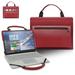 HP ProBook 445 G7 Laptop Sleeve Leather Laptop Case for HP ProBook 445 G7 with Accessories Bag Handle (Red)