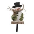 The Holiday Aisle® Santa Claus Stocking Holder Wood in Brown/Green/Red | 12.75 H x 4 W in | Wayfair E4A8AE3C8A2B4209AEA4E32378E16451