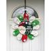 The Holiday Aisle® Merry Christmas Front Door Christmas Wreath in Green/Red/White | 20 H x 20 W x 2 D in | Wayfair BC4F573298AC4896B04A485BD4298E94