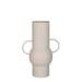 Lark Manor™ Ainhoa Jari Vase Off White Glass in Brown/White | 13.5 H x 5.9 W x 9.45 D in | Wayfair A32004054BB5452997F55A7769147178