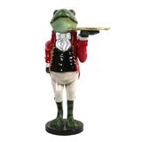 Trinx Detri Freddy the Formal Frog Butler Plastic in Black/Green/Red | 37.37 H x 21 W x 17.25 D in | Wayfair F8C865D95F6A48BF8FD8E9F1F20E849C