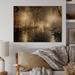 Winston Porter Night Alley w/ Lights - French Country Wood Wall Art - Natural Pine Wood in Black/Brown/Gray | 8 H x 12 W x 1 D in | Wayfair