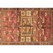 Red;beige Rectangle 4' x 6' Area Rug - Bungalow Rose Brown Rug 72.0 x 48.0 x 0.35 in black/brown/redPolyester/Wool | Wayfair