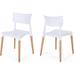 Corrigan Studio® Side Chair in White, Polypropylene in Brown | 31.3 H x 19.25 W x 18.75 D in | Wayfair 6EAECCE89D2D4D24B5BE83AFB6A51720