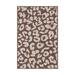 Brown Rectangle 2'2" x 3' Area Rug - Mercer41 Animal Print Machine Woven Indoor/Outdoor Area Rug in/Beige 37.0 x 26.0 x 0.13 in white | Wayfair