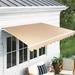 Polar Aurora 10 x 8 Patio Retractable Awning Outdoor Sun Shade Shelter Canopy Water UV/Heat Resistant with Crank Handle for Deck