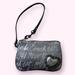 Coach Bags | Adorable Coach Wristlet Signature Jacquard Patent Leather Heart Silver/Grey | Color: Gray/Silver | Size: Os