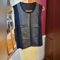 J. Crew Tops | Euc J Crew Leather And Cashmere Shell Xl Navy | Color: Blue | Size: Xl