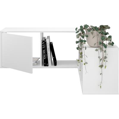 Wandregal FMD "Flex 3", weiß, B:174,5cm H:36cm T:25,7cm, Spanplatte, Regale Image
