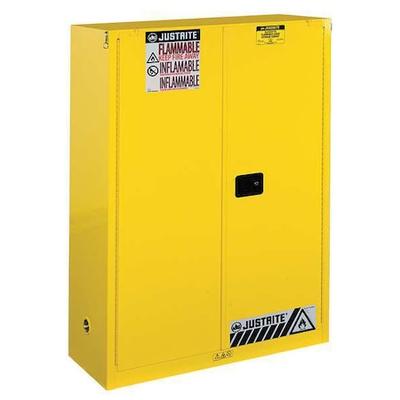 JUSTRITE 894530 Hazardous Material Storage Cabinet, 60 gal, 5 Shelves, Steel,