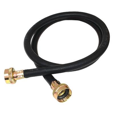 ZORO SELECT 60323N Washing Machine Fill Hose, Rubber, 3/8 in Hose Inside Dia, 5