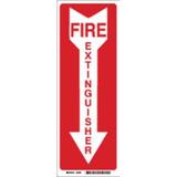 BRADY 85261 Fire Extinguisher Sign,14X3-1/2",FEXT