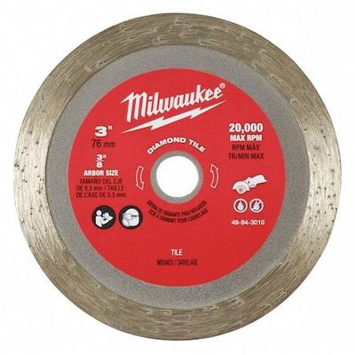MILWAUKEE TOOL 49-94-3010 3" Diamond Tile Blade