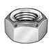 ZORO SELECT SLI80371-100P Top Lock Distorted Thread Lock Nut, 3/8"-16, Steel,