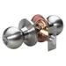 MASTER LOCK BA0115KA Knob Lockset,Ball Style,Satin Nickel