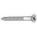 ZORO SELECT U25120.019.0350 Wood Screw, #10, 3-1/2 in, Zinc Plated Steel Flat