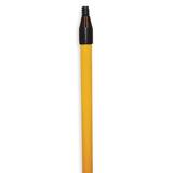 TOUGH GUY 1NFF5 58" Handle, 1 in Dia, Yellow, Fiberglass