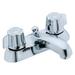 GERBER G0743431 Manual 4" Mount, 3 Hole Low Arc Bathroom Faucet, Chrome plated