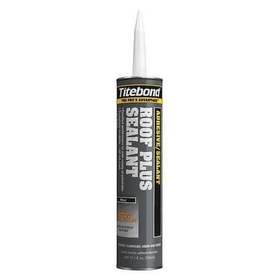 TITEBOND 3241 Roof Plus Sealant, 10 oz, Cartridge, Clear, Hybrid Base