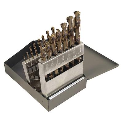 ZORO SELECT 401J96 15pc. 135 Degrees Drill Bit Set