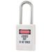 MASTER LOCK S31WHT Lockout Padlock,KD,White,1-7/8"H