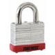 MASTER LOCK 1803RED Lockout Padlock,KD,Red,1-1/4"H