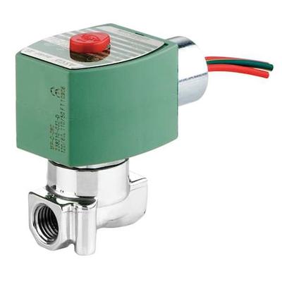 REDHAT 8262H230 120V AC Stainless Steel Solenoid Valve, Normally Closed, 1/4 in