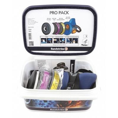 SUNDSTROM SAFETY Pro Pack M/L Half Mask Respirator Kit, Includes 2 Cartridges,