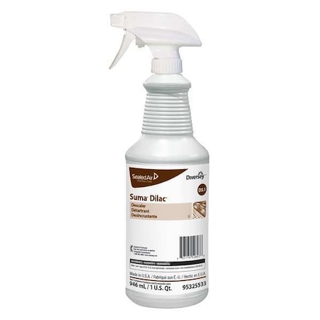 DIVERSEY 95325533 Descaler, 32 oz. Trigger Spray Bottle, Unscented, 12 PK