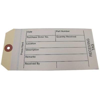 BADGER TAG & LABEL 28003PS2 Two-Part Receiving Tag,PK100