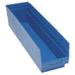 QUANTUM STORAGE SYSTEMS QSB806BL Shelf Storage Bin, Blue, Polypropylene, 23 5/8