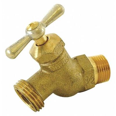 ZORO SELECT 20205 Hose Bibb,T-Handle,1/2" Inlet Size