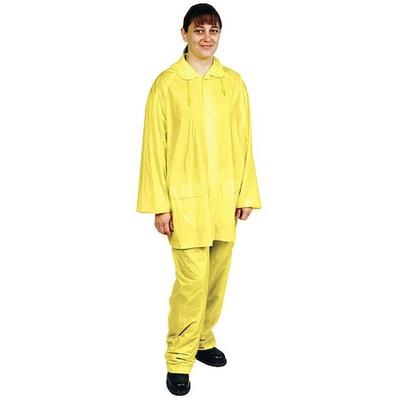 CONDOR 2RB40 3 Piece Rainsuit w/Detach Hood,Yellow,3XL