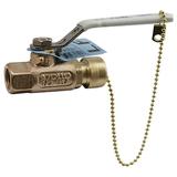 APOLLO VALVES 70LF104HC 3/4" FNPT x Hose Cap Bronze Ball Valve Inline