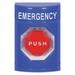 SAFETY TECHNOLOGY INTERNATIONAL SS2405EM-EN Emergency Push Button,Blue,Red