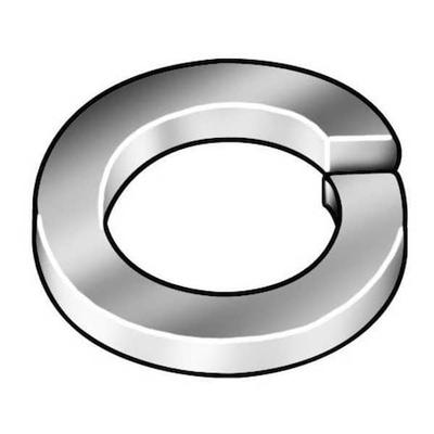 ZORO SELECT LWLIS0250USA-100BX Split Lock Washer, For Screw Size 1/4 in Steel,