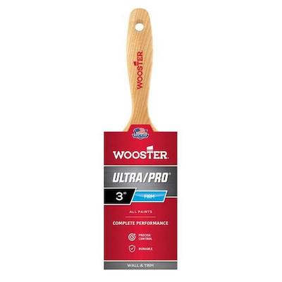WOOSTER 4176-3 3" Varnish Firm, Nylon/Polyester Bristle, Paint Brush, Wood